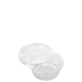 Sausbakje 30ml met deksel transparant per 50 stuks