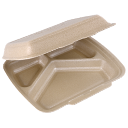 Menübox 3 geteilt- (23x19/7,5 1x125 Stk 2/#) | S-003